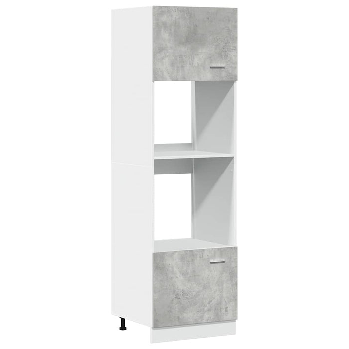Set dulapuri de bucătărie, Lyon, 7 piese, gri beton, lemn compozit WALTI