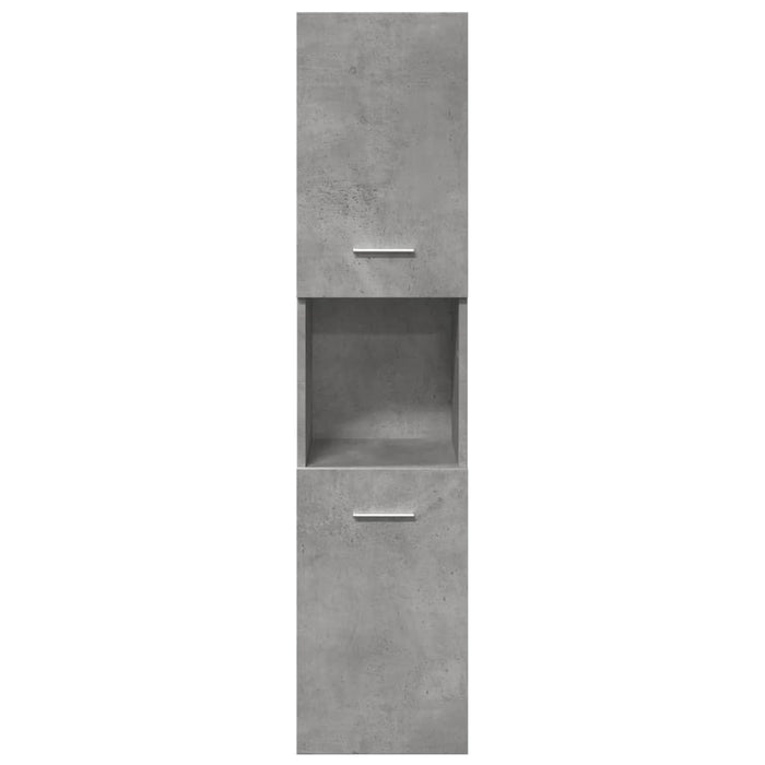 Set mobilier de baie, 3 piese, gri beton, lemn compozit - WALTI WALTI