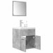 Set mobilier de baie, 3 piese, gri beton, lemn compozit - WALTI WALTI