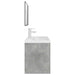 Set mobilier de baie, 3 piese, gri beton, lemn compozit - WALTI WALTI