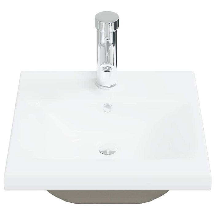 Set mobilier de baie, 4 piese, gri beton, lemn compozit - WALTI WALTI