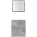 Set mobilier de baie, 4 piese, gri beton, lemn compozit - WALTI WALTI