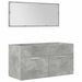 Set mobilier de baie, 5 piese, gri beton, lemn prelucrat - WALTI WALTI