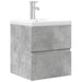 Set mobilier de baie, 2 piese, gri beton, lemn compozit - WALTI WALTI
