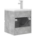 Set mobilier de baie, 2 piese, gri beton, lemn compozit - WALTI WALTI