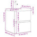 Set mobilier de baie, 2 piese, gri beton, lemn compozit - WALTI WALTI