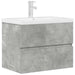 Set mobilier de baie, 2 piese, gri beton, lemn compozit - WALTI WALTI
