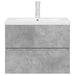 Set mobilier de baie, 2 piese, gri beton, lemn compozit - WALTI WALTI