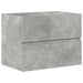 Set mobilier de baie, 2 piese, gri beton, lemn compozit - WALTI WALTI