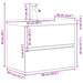 Set mobilier de baie, 2 piese, gri beton, lemn compozit - WALTI WALTI