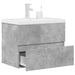 Set mobilier de baie, 2 piese, gri beton, lemn compozit - WALTI WALTI