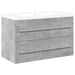 Set mobilier de baie, 2 piese, gri beton, lemn compozit - WALTI WALTI
