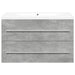 Set mobilier de baie, 2 piese, gri beton, lemn compozit - WALTI WALTI