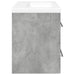 Set mobilier de baie, 2 piese, gri beton, lemn compozit - WALTI WALTI