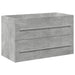 Set mobilier de baie, 2 piese, gri beton, lemn compozit - WALTI WALTI