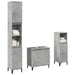 Set mobilier de baie, 3 piese, gri beton, lemn compozit - WALTI WALTI