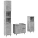 Set mobilier de baie, 3 piese, gri beton, lemn compozit - WALTI WALTI