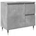 Set mobilier de baie, 3 piese, gri beton, lemn compozit - WALTI WALTI