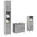 Set mobilier de baie, 3 piese, gri beton, lemn compozit - WALTI WALTI