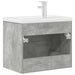 Set mobilier de baie, 2 piese, gri beton, lemn compozit - WALTI WALTI