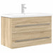 Set mobilier de baie, 2 piese, stejar sonoma, lemn prelucrat - WALTI WALTI