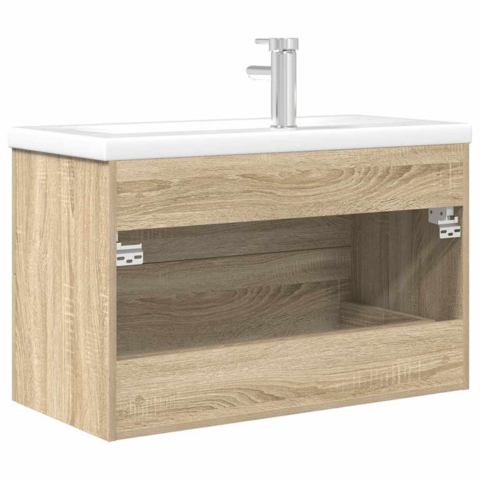 Set mobilier de baie, 2 piese, stejar sonoma, lemn prelucrat - WALTI WALTI