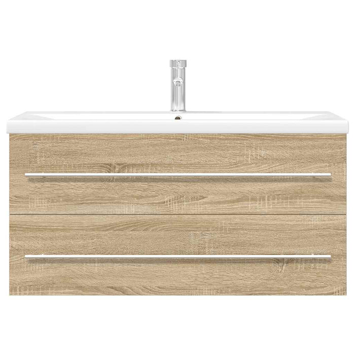 Set mobilier de baie, 2 piese, stejar sonoma, lemn prelucrat WALTI