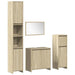 Set mobilier de baie, 4 piese, stejar sonoma, lemn prelucrat - WALTI WALTI
