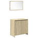 Set mobilier de baie, 4 piese, stejar sonoma, lemn prelucrat - WALTI WALTI