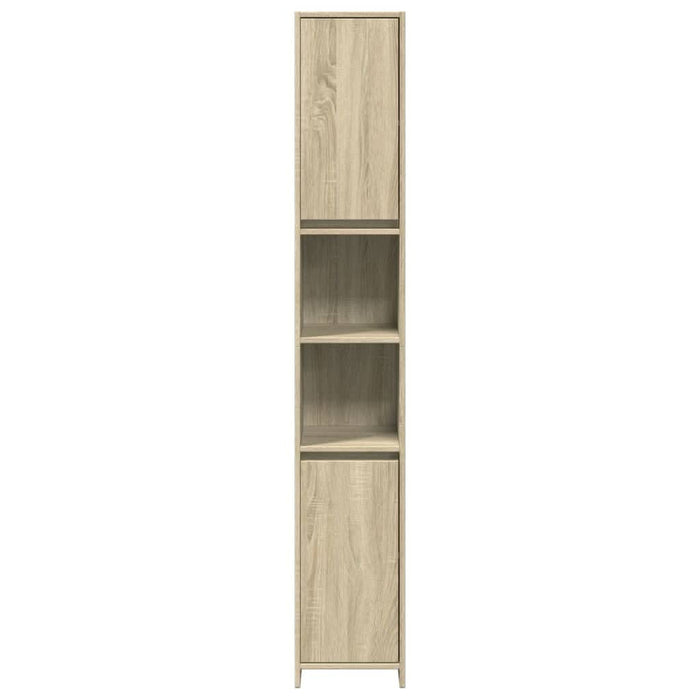 Set mobilier de baie, 4 piese, stejar sonoma, lemn prelucrat - WALTI WALTI