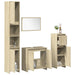Set mobilier de baie, 4 piese, stejar sonoma, lemn prelucrat - WALTI WALTI