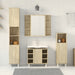 Set mobilier de baie, 4 piese, stejar sonoma, lemn prelucrat - WALTI WALTI