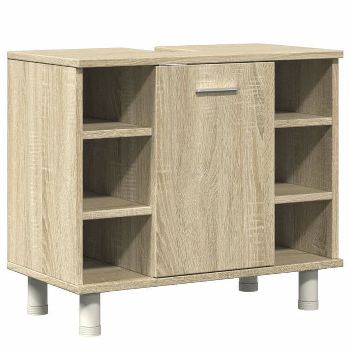 Set mobilier de baie, 4 piese, stejar sonoma, lemn prelucrat - WALTI WALTI