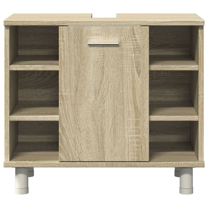 Set mobilier de baie, 4 piese, stejar sonoma, lemn prelucrat - WALTI WALTI