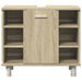 Set mobilier de baie, 4 piese, stejar sonoma, lemn prelucrat - WALTI WALTI