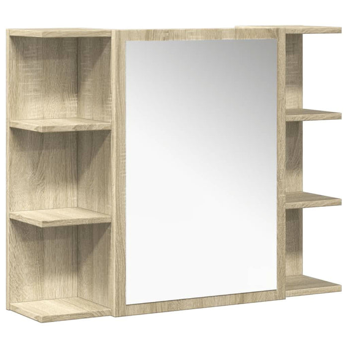 Set mobilier de baie, 4 piese, stejar sonoma, lemn prelucrat - WALTI WALTI