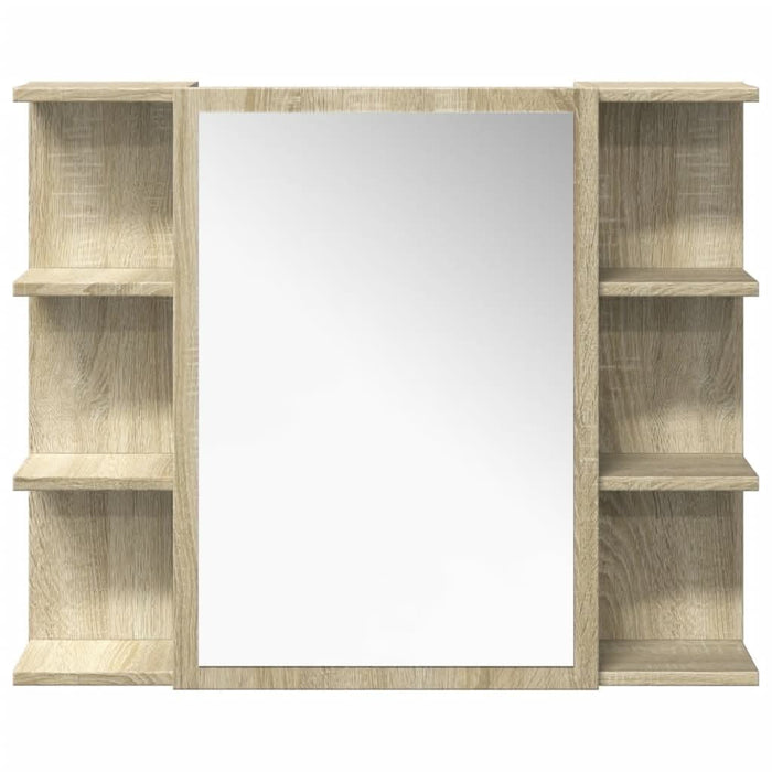 Set mobilier de baie, 4 piese, stejar sonoma, lemn prelucrat - WALTI WALTI