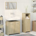 Set mobilier de baie, 3 piese, stejar sonoma, lemn prelucrat - WALTI WALTI