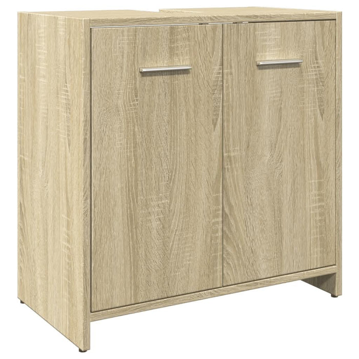 Set mobilier de baie, 3 piese, stejar sonoma, lemn prelucrat - WALTI WALTI
