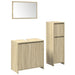 Set mobilier de baie, 3 piese, stejar sonoma, lemn prelucrat - WALTI WALTI