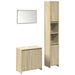 Set mobilier de baie, 3 piese, stejar sonoma, lemn prelucrat - WALTI WALTI