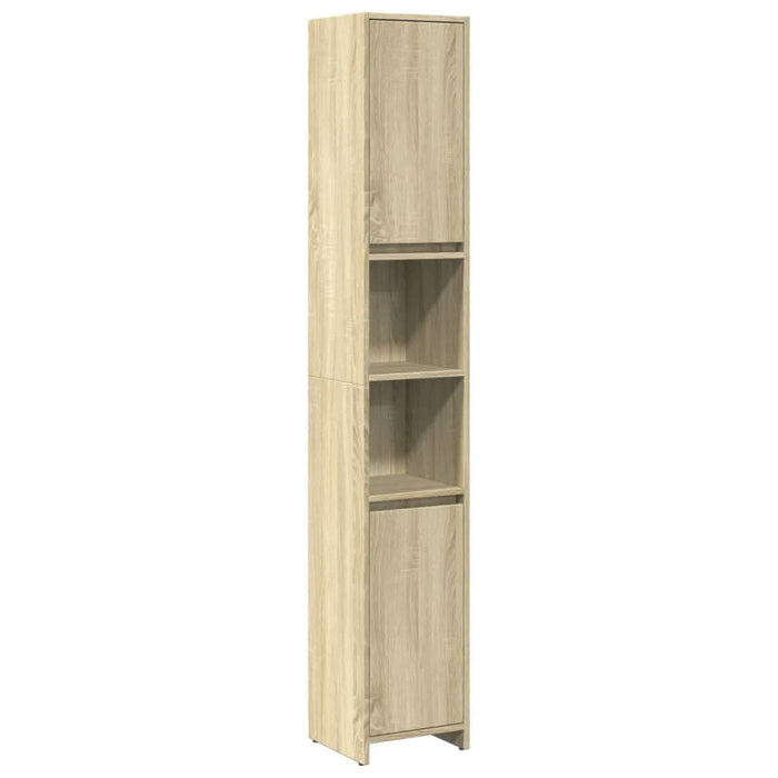 Set mobilier de baie, 3 piese, stejar sonoma, lemn prelucrat - WALTI WALTI