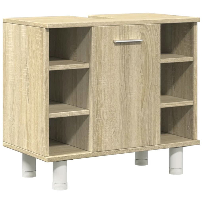 Set mobilier de baie, 3 piese, stejar sonoma, lemn prelucrat - WALTI WALTI