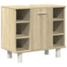 Set mobilier de baie, 3 piese, stejar sonoma, lemn prelucrat - WALTI WALTI