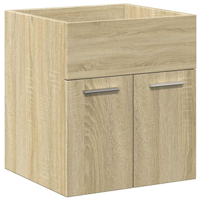 Set mobilier de baie, 2 piese, stejar sonoma, lemn prelucrat WALTI