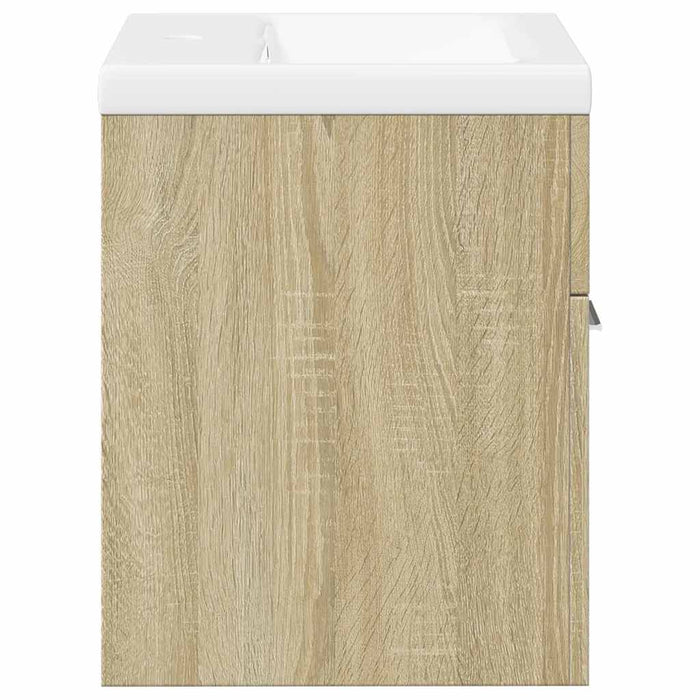 Set mobilier de baie, 2 piese, stejar sonoma, lemn prelucrat WALTI