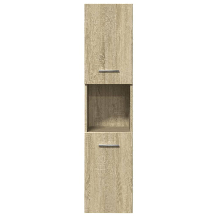 Set mobilier de baie, 3 piese, stejar sonoma, lemn prelucrat WALTI