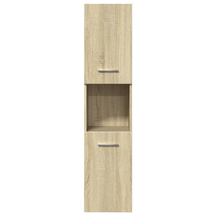 Set mobilier de baie, 4 piese, stejar sonoma, lemn prelucrat - WALTI WALTI