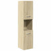 Set mobilier de baie, 4 piese, stejar sonoma, lemn prelucrat - WALTI WALTI