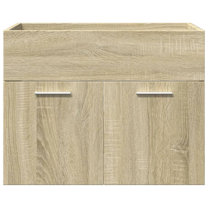 Set mobilier de baie, 4 piese, stejar sonoma, lemn prelucrat WALTI